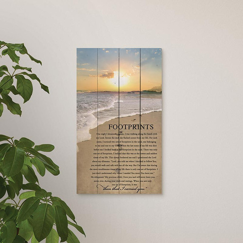 p. graham dunn Pallet Decor - Footprints