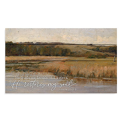 P. Graham Dunn Pallet Decor - He Leads Me