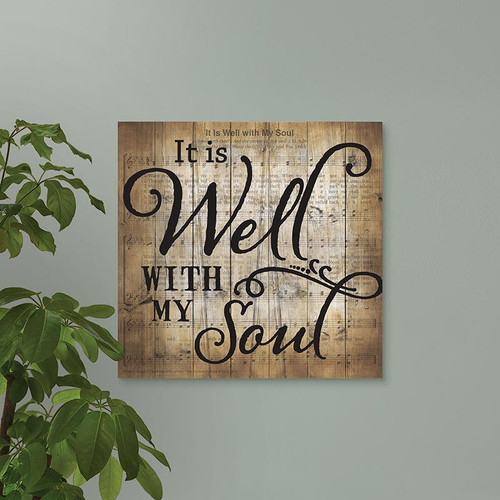 p. graham dunn Pallet Decor - It Is Well With My Soul