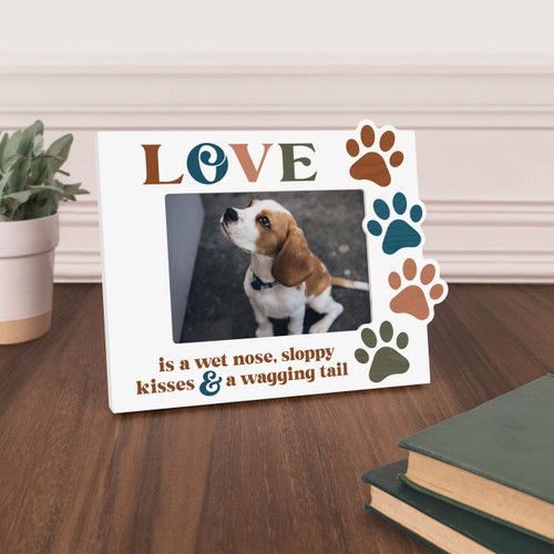 p. graham dunn Photo Frame - Love Is A Wet Nose