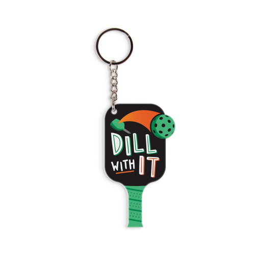 p. graham dunn Pickleball Keychain - Dill With It