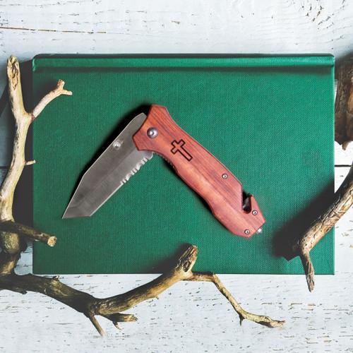 p. graham dunn Pocket Knife - Cross Icon