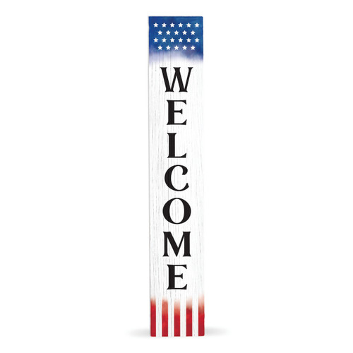 P. Graham Dunn Porch Sign - American Flag Welcome