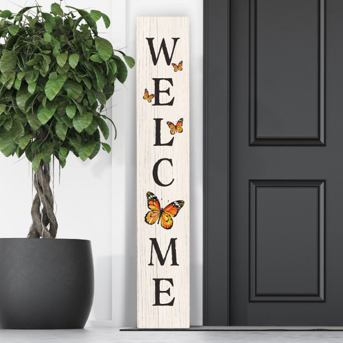p. graham dunn Porch Sign - Butterfly Welcome