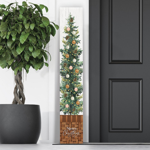 p. graham dunn Porch Sign - Tree Merry Christmas