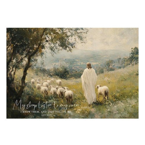 p. graham dunn Premier Canvas - My Sheep Listens