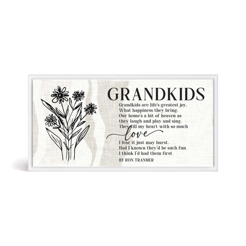 P. Graham Dunn Ron Tranmer Easel Sign - Grandkids