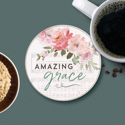 p. graham dunn Round Coaster - Amazing Grace
