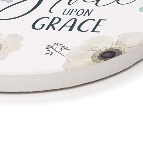 P. Graham Dunn Round Coaster - Grace Upon Grace