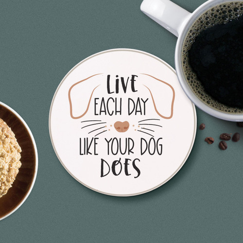 p. graham dunn Round Coaster - Live Each