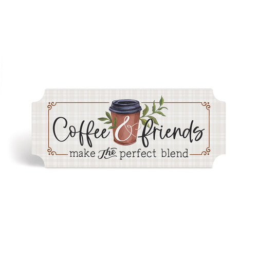 P. Graham Dunn Shape Sign - Coffee & Friends