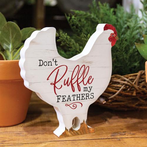 p. graham dunn Shape Sign - Don't Ruffle