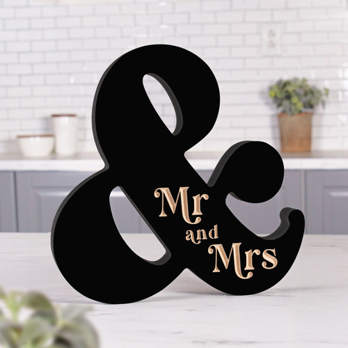 p. graham dunn Shape Sign - Mr & Mrs