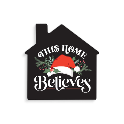 P. Graham Dunn Small Christmas Shape Sign - This Home
