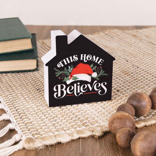 p. graham dunn Small Christmas Shape Sign - This Home