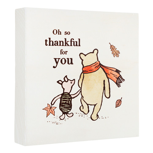 P. Graham Dunn So Thankful Pooh Wood Block