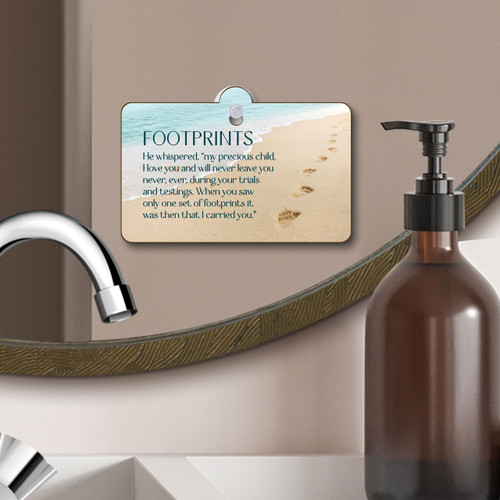 P. Graham Dunn Suction Sign - Footprints