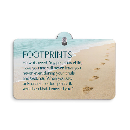 P. Graham Dunn Suction Sign - Footprints