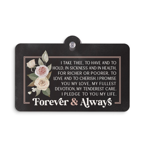 P. Graham Dunn Suction Sign - Forever & Always