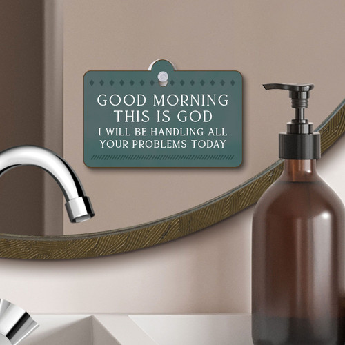 P. Graham Dunn Suction Sign - Good Morning