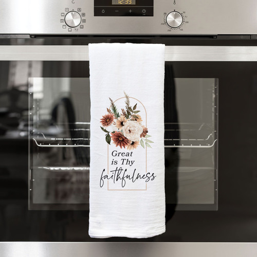 p. graham dunn Tea Towels - Great Is Thy