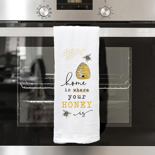 p. graham dunn Tea Towels - Home Is Where