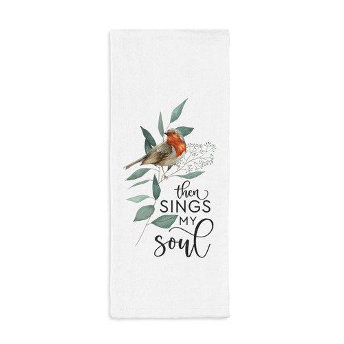 P. Graham Dunn Tea Towels - Then Sings My