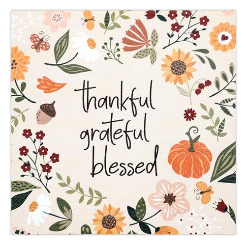 p. graham dunn Thankful Grateful Blessed Wood Block