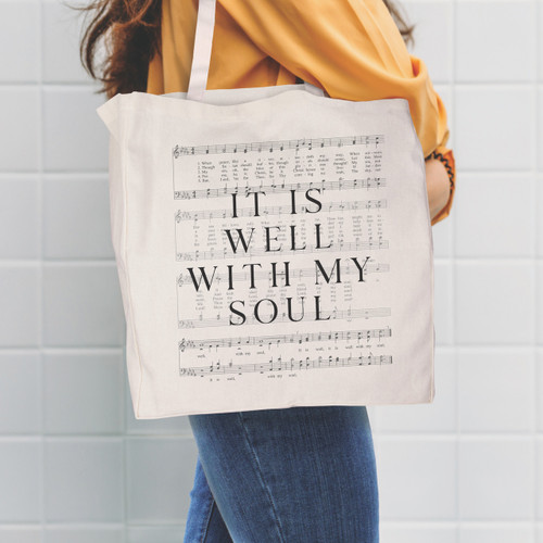 p. graham dunn Tote Bag - It Is Well With