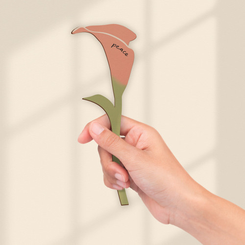 P. Graham Dunn Wooden Flowers - Peace