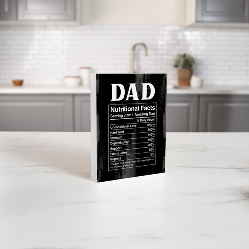 p. graham dunn Word Block - Dad Nutritional Facts