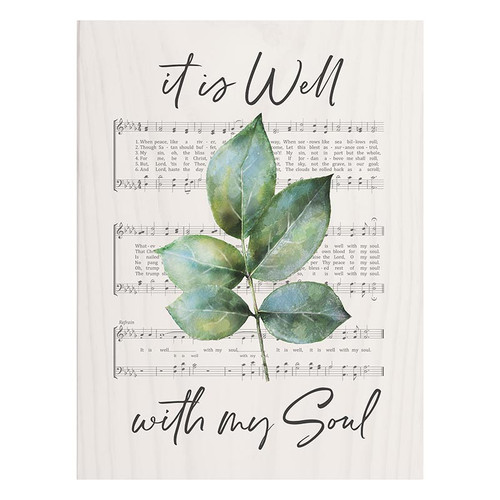 p. graham dunn Word Block - It Is Well