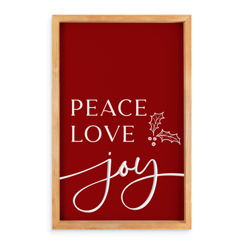 P. Graham Dunn Peace Love Joy Collection Framed Art - Peace Love Joy