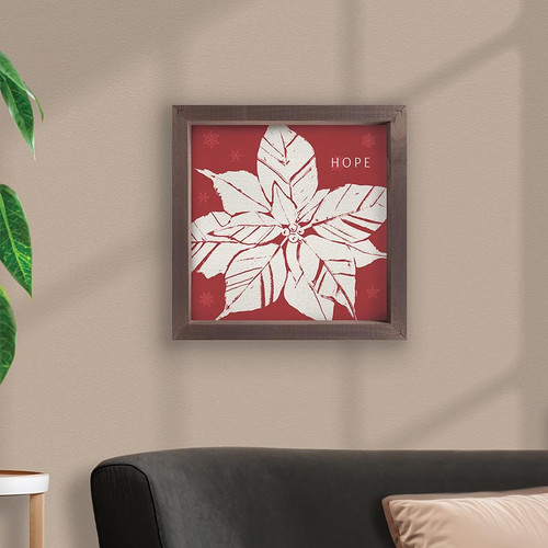 p. graham dunn Peace Love Joy Collection Framed Linen Art - Hope