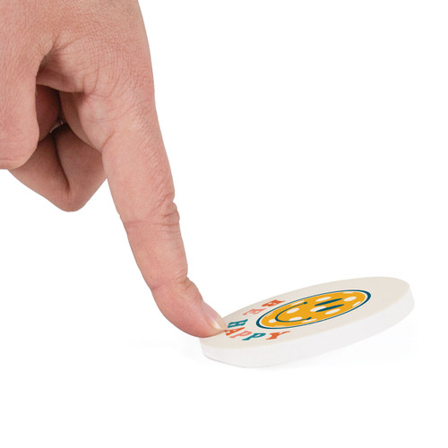 P. Graham Dunn Pickleball Car Coaster (Retail Pack) - Be Happy