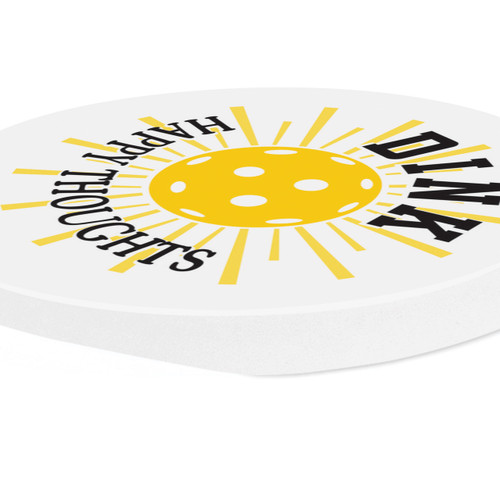 P. Graham Dunn Pickleball Car Coaster (Retail Pack) - Dink Happy Thoughts