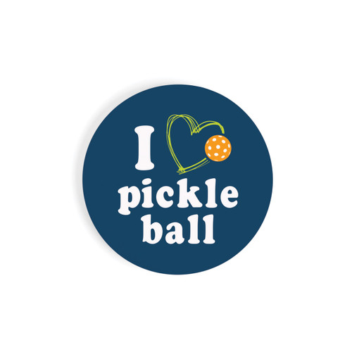 P. Graham Dunn Pickleball Car Coaster (Retail Pack) - I Love Pickleball
