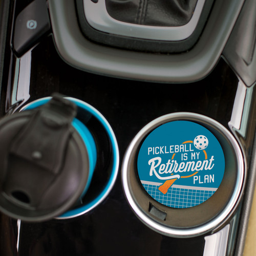 p. graham dunn Pickleball Car Coaster (Retail Pack) - Pickleball Is My Retirement