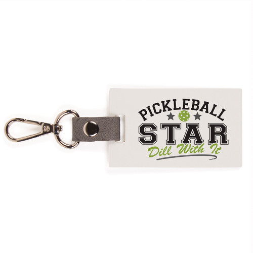 P. Graham Dunn Pickleball Keychain - Wooden Pickleball Star