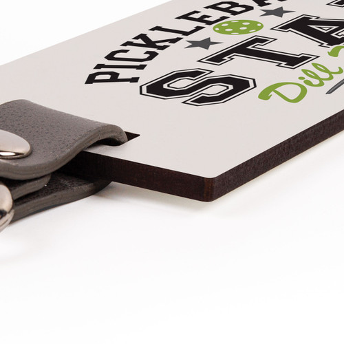 P. Graham Dunn Pickleball Keychain - Wooden Pickleball Star