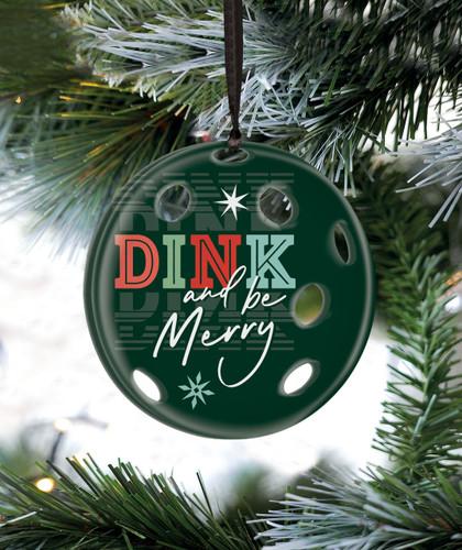 p. graham dunn Pickleball Ornament - Dink And Be Merry