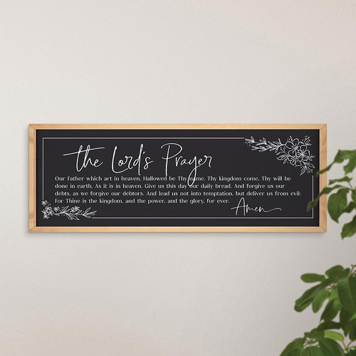 p. graham dunn Prayers + Praise Collection Framed Art - The Lord's Prayer