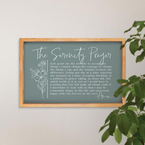 p. graham dunn Prayers + Praise Collection Framed Art - The Serenity Prayer