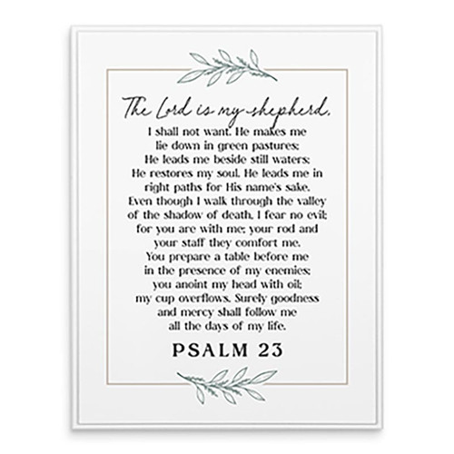 P. Graham Dunn Prayers + Praise Collection Wall Plaque - Psalm 23