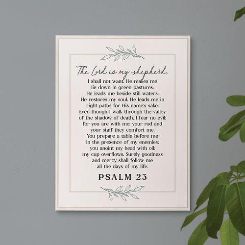 p. graham dunn Prayers + Praise Collection Wall Plaque - Psalm 23