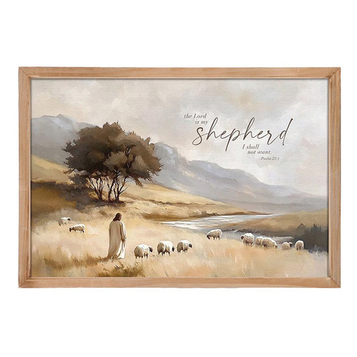 p. graham dunn Premier Framed Canvas - Lord is My Shepherd