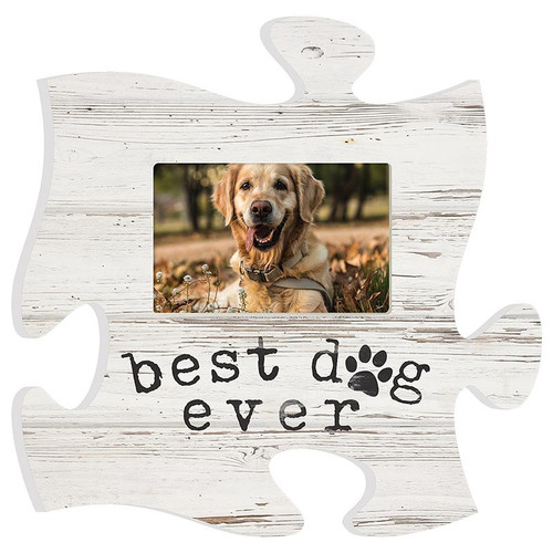 p. graham dunn Puzzle Pieces Artwork Photo Frame - Best Dog