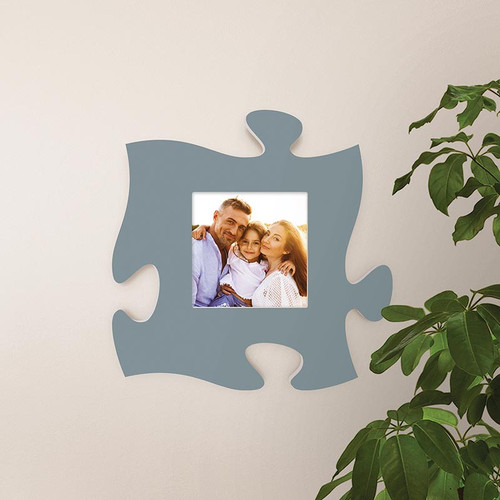 P. Graham Dunn Puzzle Pieces Artwork Photo Frame - Blue