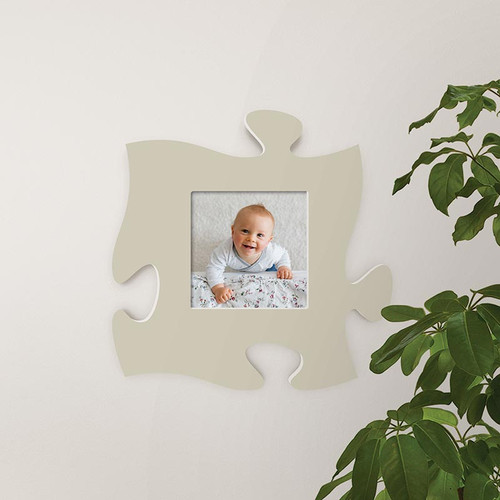 P. Graham Dunn Puzzle Pieces Artwork Photo Frame - Cream