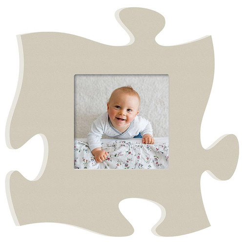 p. graham dunn Puzzle Pieces Artwork Photo Frame - Cream